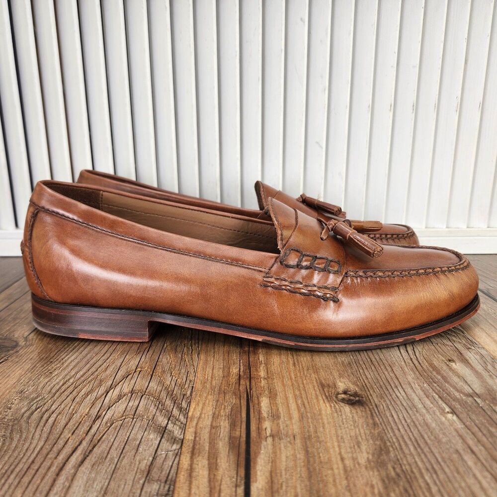 Cole Haan Pinch Tassel Loafers Mens Size 13 M Brown Leather Dress Shoes C20198